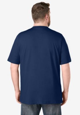 Big & Tall Shrink-Less Lightweight Henley T-Shirt