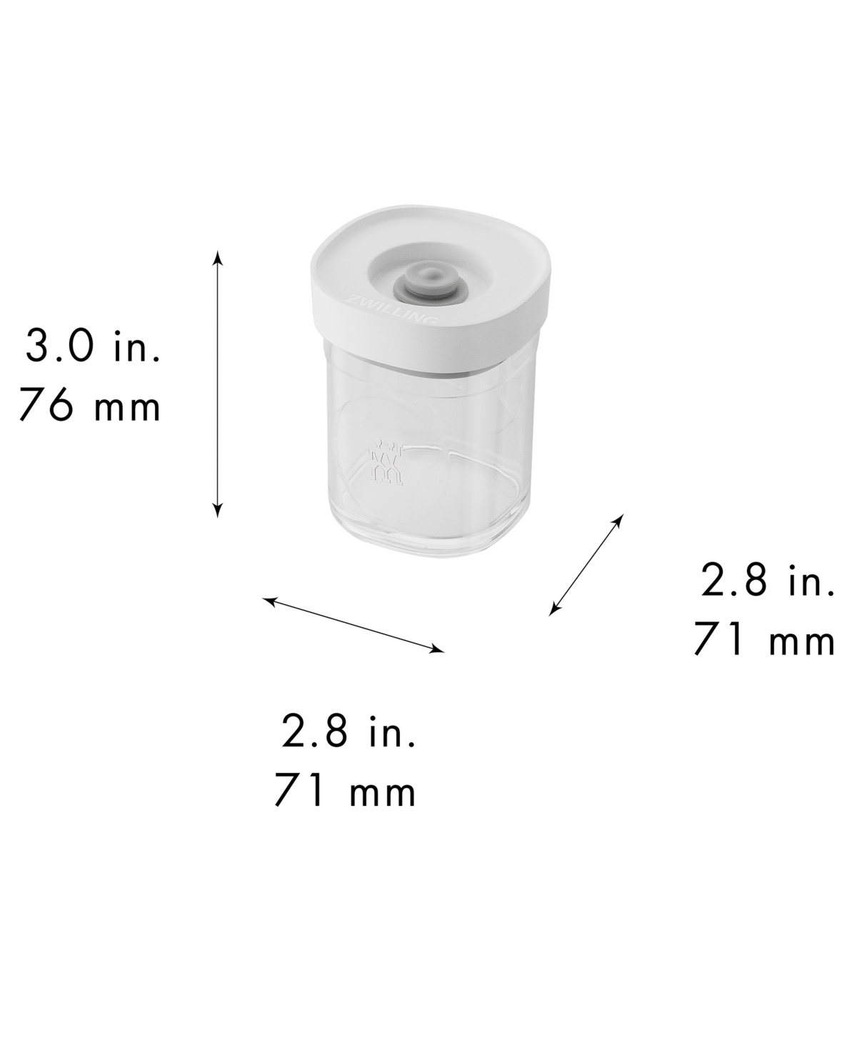 Zwilling Fresh Save Cube 2-pack Spice Sets In Transparent-white