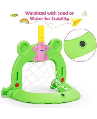 3-in-1 Kids Basketball Hoop Set Stand