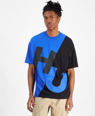 Hugo Boss - Men's Nokerios Loose-Fit Colorblocked Logo Graphic T-Shirt