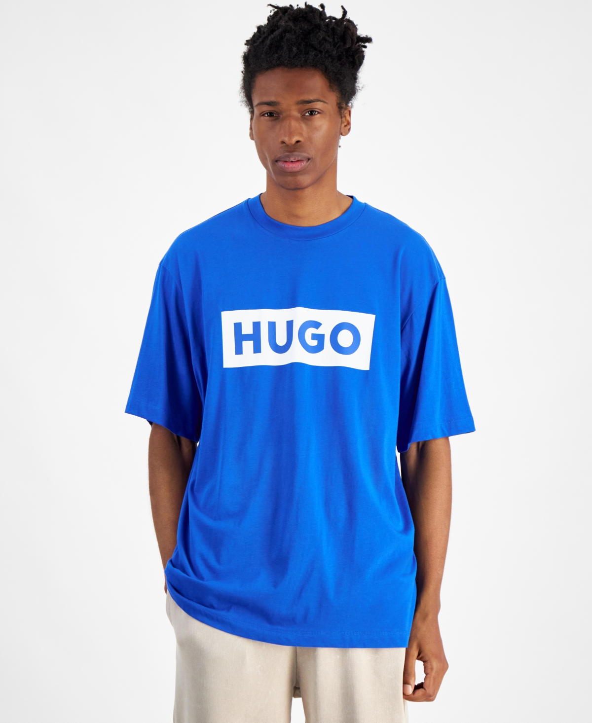 Hugo by Hugo Boss Men's Short Sleeve Crewneck Logo Graphic T-Shirt