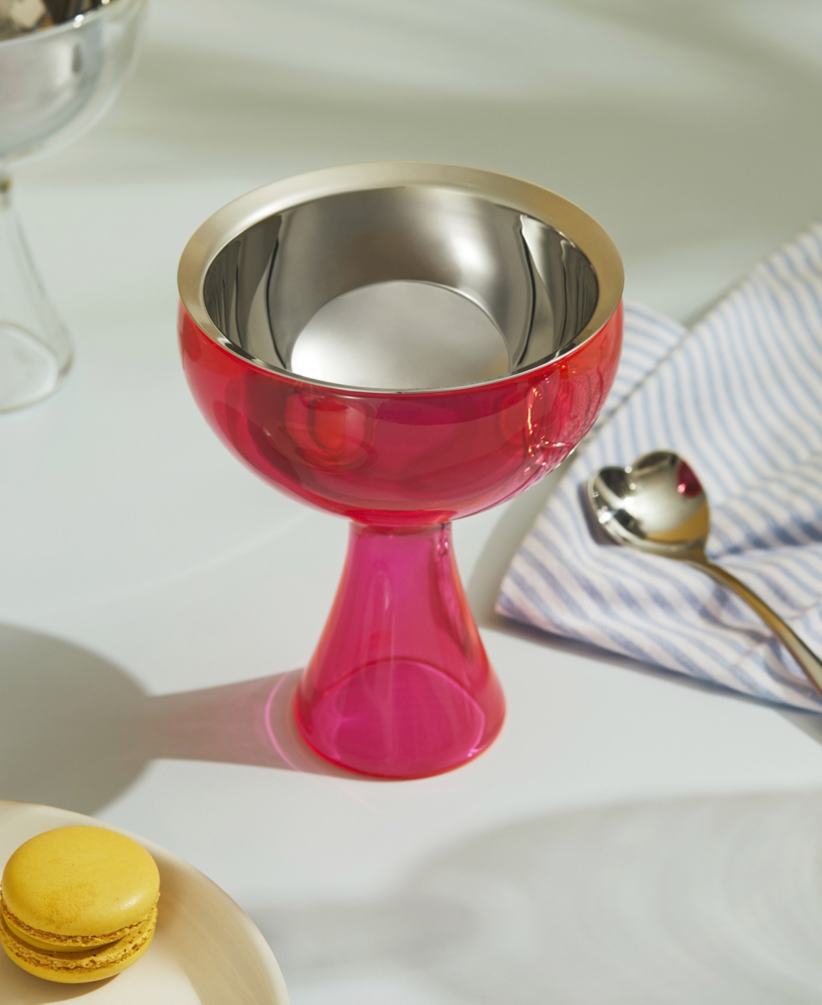 Shop Alessi 1 Cup Ice Cream Bowl Spoon By Miriam Mirri In Pink