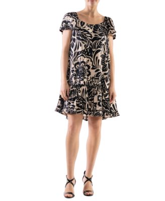 Robbie Bee - Women's Scoop-Neck Short-Sleeve Dress