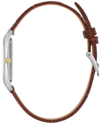 Men's Sutton Brown Leather Strap Watch 29mm