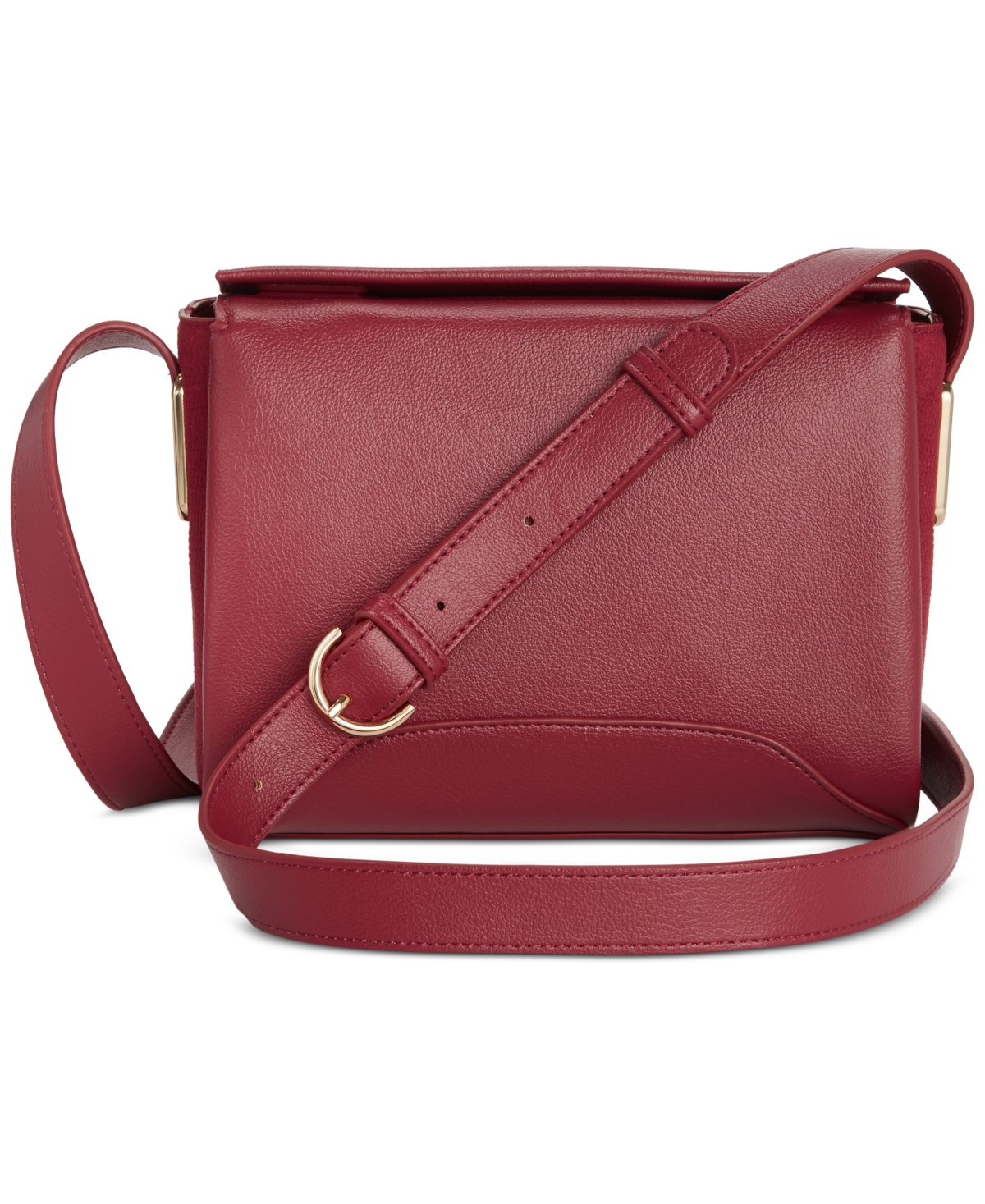 Leslii Small Crossbody, Created For Macy's In Rhubarb,lizard