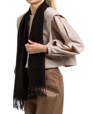 FRAAS - Women's Twisted Fringe Solid Color Muffler Scarf