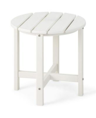 18 Inch Round Weather-Resistant Adirondack Side Table
