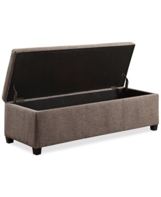 Avalon Fabric Rectangular Storage Ottoman