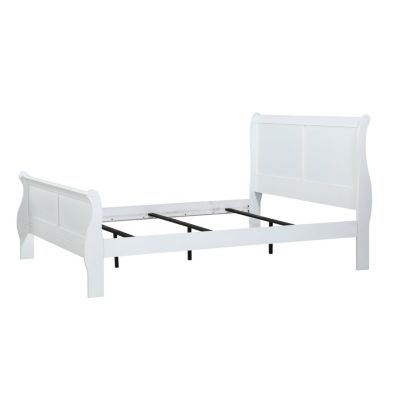 Louis Philippe Panel Sleigh Bed, Full Size