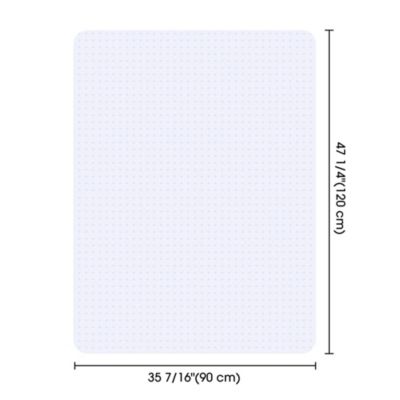 Clear Office Chair Mat for Low Pile Carpet 48" x 36" Thicken 1/8" Rectangle Plastic Floor Protector Home Studio