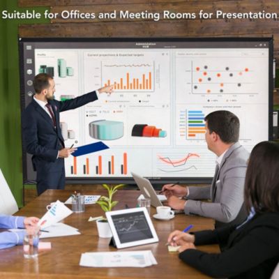 100" Portable Detachable Projector Screen with Stand Movie Projection 16:9 HD 1.1 Gain