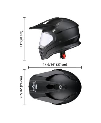H-VEN35 Dual Sport Motorcycle Helmet DOT Approved Dirt Bike Off Road ATV S