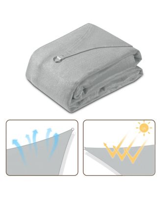 13x10 Ft 97% UV Block Rectangle Sun Shade Sail HDPE Canopy Cover Net Patio