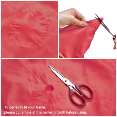 10x6.5 Ft Patio Umbrella Replacement Canopy Sunshade Cover for Market Tabletop