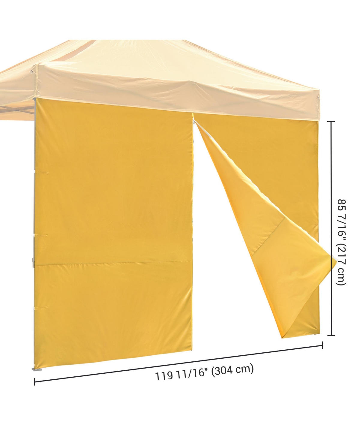 Instahibit Privacy Sidewall Zipper UV30+ Fits 10x10ft Canopy Outdoor 1 Piece