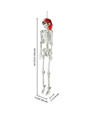 2PCS Pirate Life Size Skeleton Poseable Full Size Halloween Party Decoration Haunted House 2024