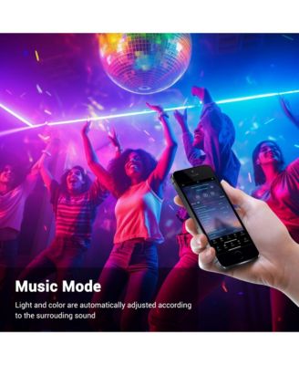 100FT/30m RGB LED Strip Neon Rope Lights with APP & Remote Control, IP65 AC 110V Waterproof Music Sync Flexible Dimmable Cuttable SMD3535 LED Light DIY for Bar Commercial Decoration DEL-D100R