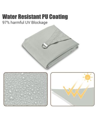 10x13 Ft 97% UV Block Rectangle Sun Shade Sail Top Canopy Outdoor Patio Backyard