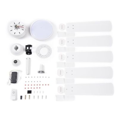 52" Ceiling Fan with Light & Remote 6 Speed Chandelier Lamp Reversible Indoor