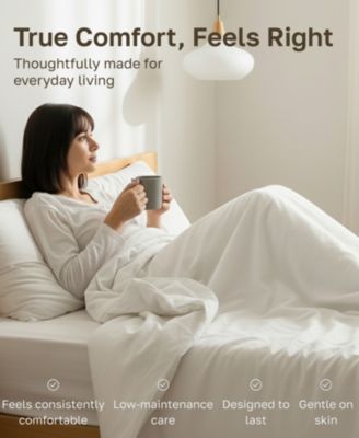 Soft Twin Cotton Sheet Set - 400 Thread Count 100% Cotton Sateen