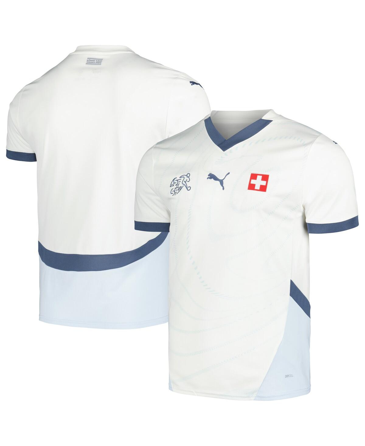 Men's White Switzerland National Team 2024 Away Replica Jersey - White