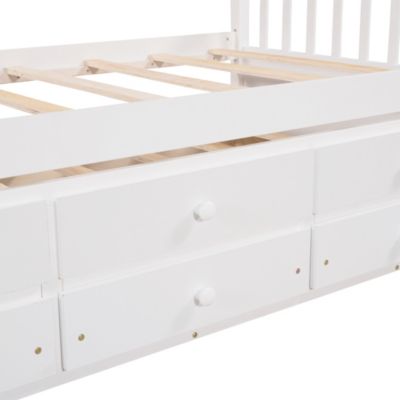 Daybed With Trundle And Drawers, Twin Size