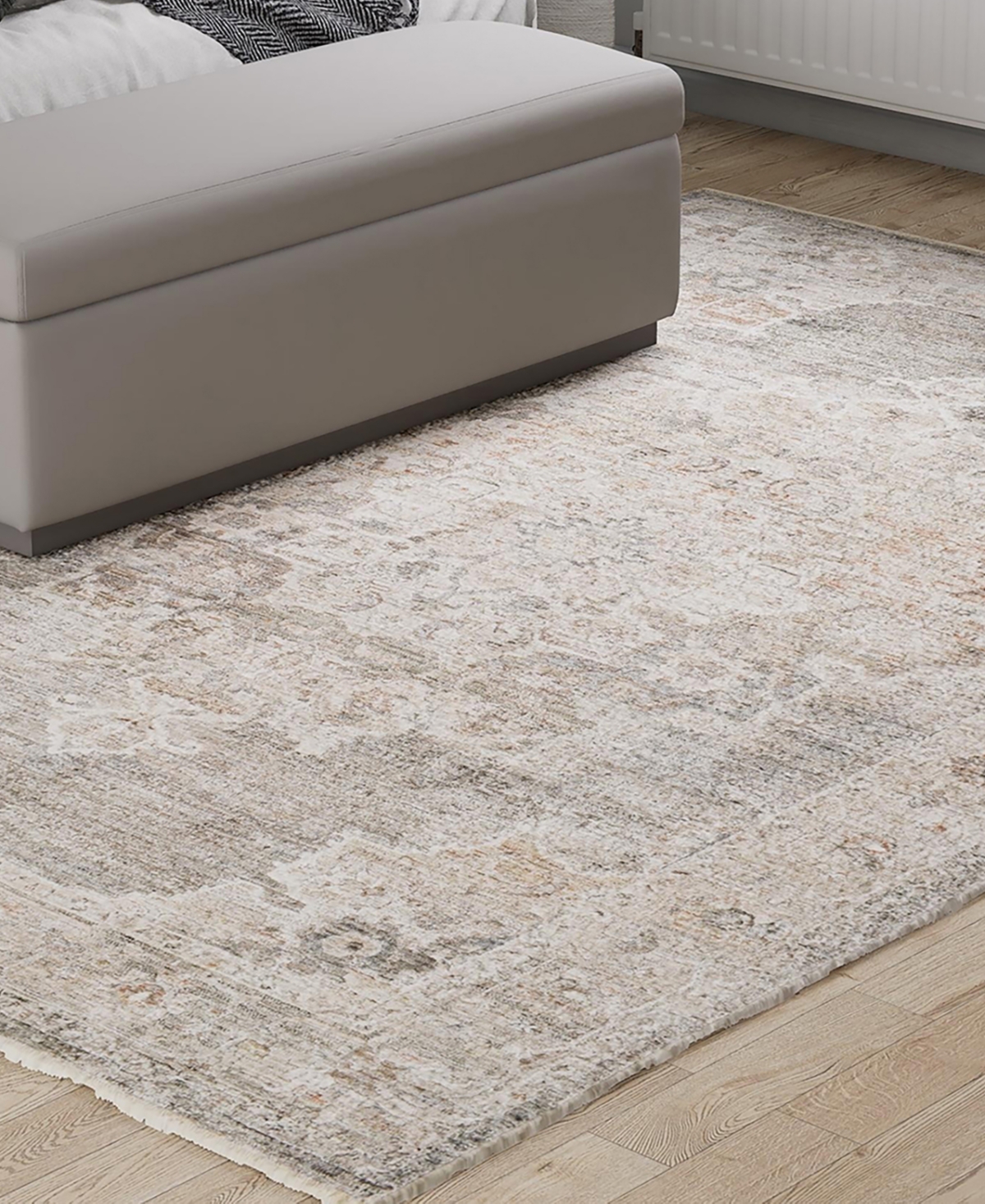 Shop Km Home Castille Csl016 12'x15' Area Rug In Gray
