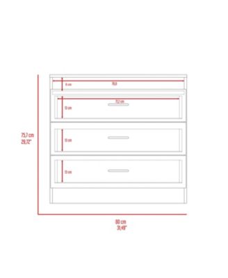 Cambridge Three-Drawers Dresser