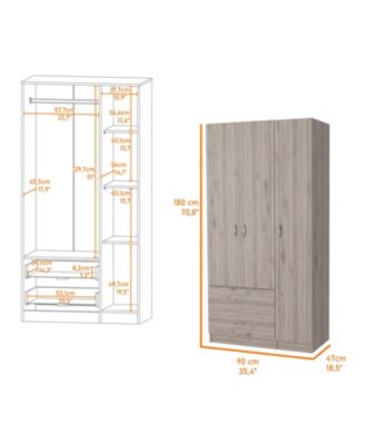 Eureka 3 Door Armoire