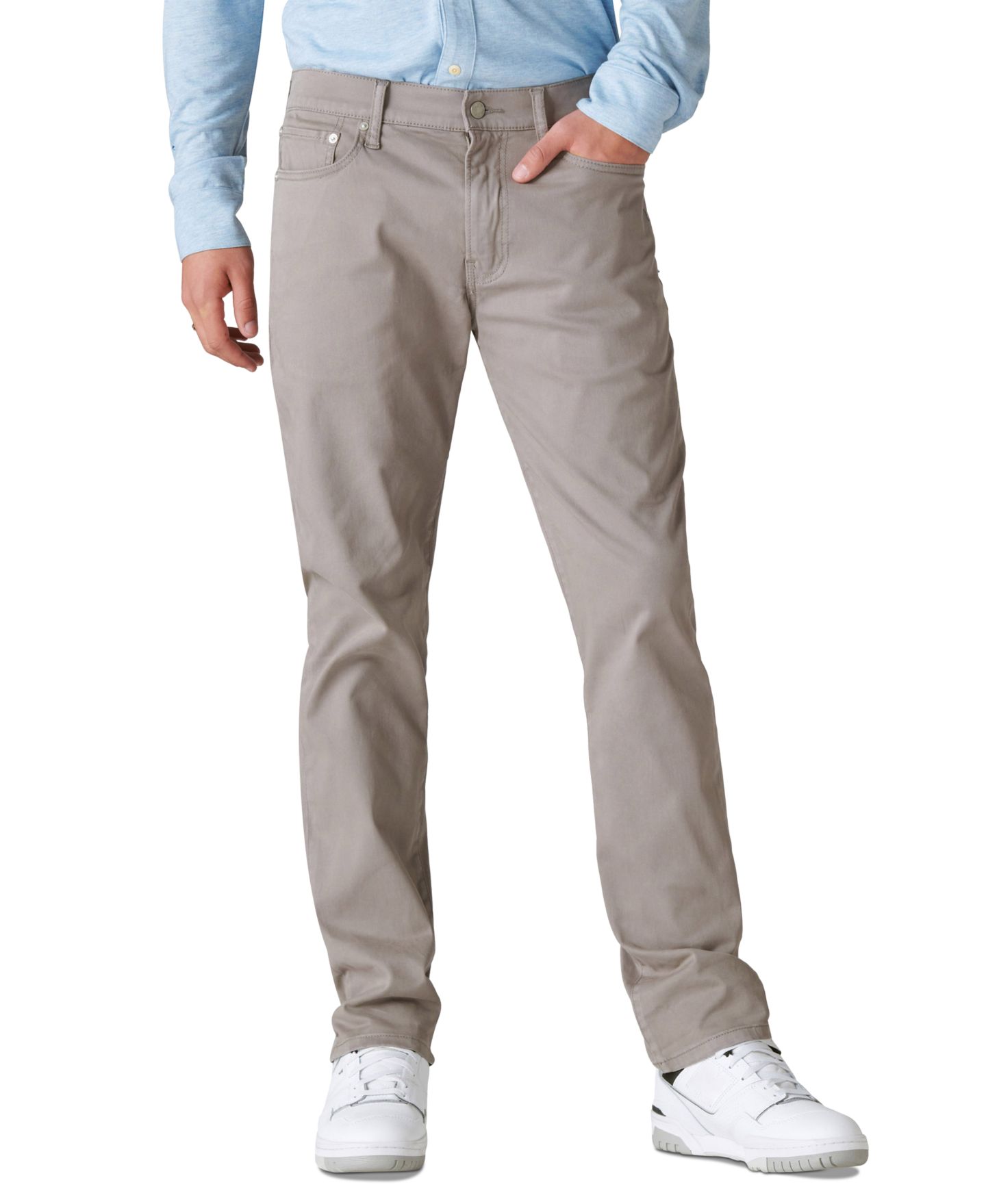 Мужские джинсы Lucky Brand 410 Athletic Straight Fit Stretch, цвет: Brushed Nickel — фото 1