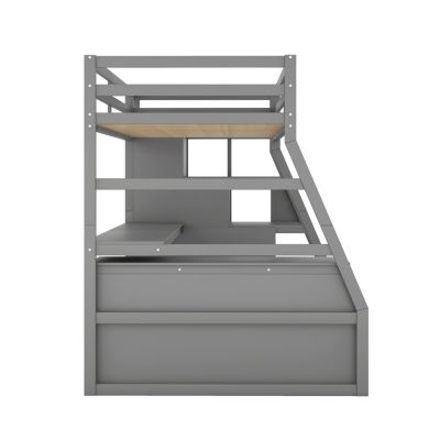 Streamdale Twin Size Loft Bed With With 7 Drawers 2 Shelves And Desk
