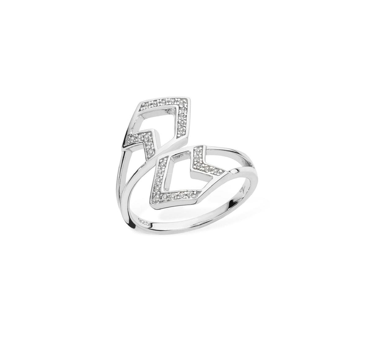 Tie Ring Size T - Silver