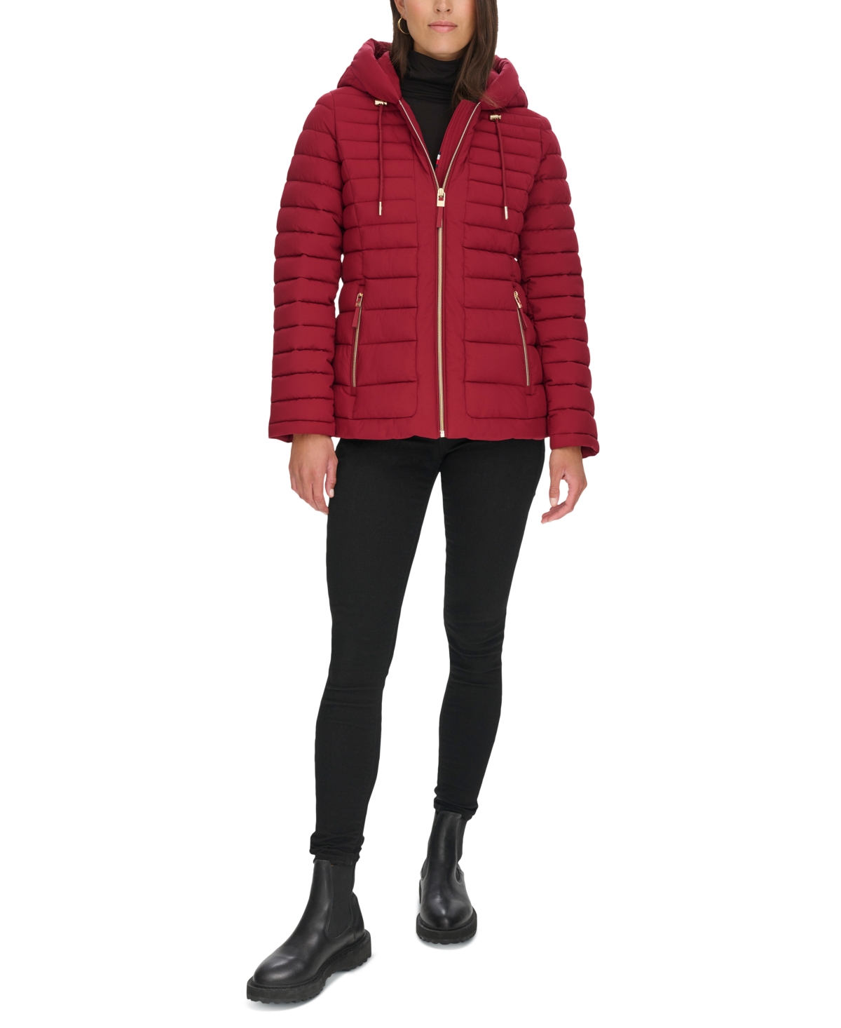 Tommy Hilfiger Women's Hooded Packable Puffer Coat
