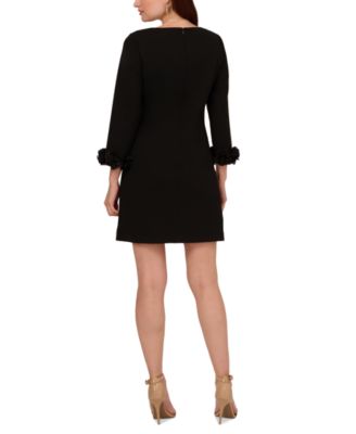 Women's 3D-Cuff 3/4-Sleeve Dress