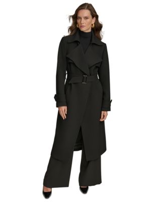 Donna Karan New York - Women's Belted Notched-Collar Trench Coat