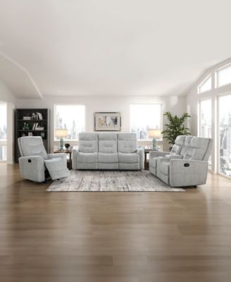 White Label Borneo 81" Double Reclining Sofa