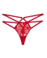 Adore Me Women's Brigitte Thong Panty - Dark red