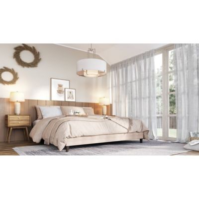 Anna 27 1/4" Tall Modern Coastal Table Lamps Set of 2 Beige Pebbled White Shade Living Room Bedroom Bedside