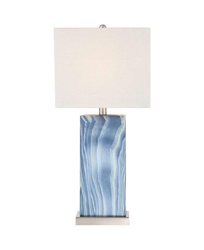 360 Lighting Connie Modern Table Lamps 25" Tall Set of 2 with USB