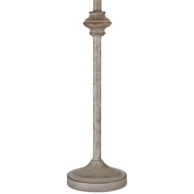 Lynn Country Cottage Buffet Table Lamps 26 3/4" High Set of 2 Beige Wood Oatmeal Drum Shade for Bedroom Living Room Bedside Nightstand