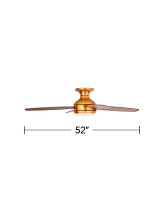 52" Elite Modern Light LED Remote Control Hugger Indoor Ceiling Fan