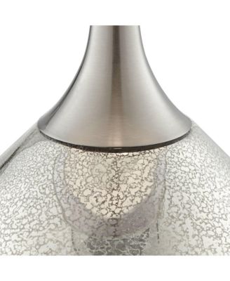 Swift Modern Table Lamp 30 1/2" Tall Mercury Glass Double Shade for Bedroom Living Room House Bedside Nightstand Office Entryway