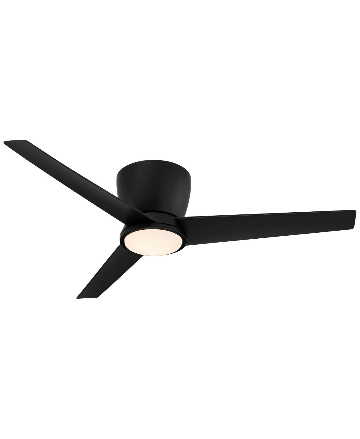 Casa Vieja Auria Modern Outdoor 3 Blade Hugger Ceiling Fan with Dimmable Led Light Remote Control MatteOpal Glass Damp Rated for Patio Exte