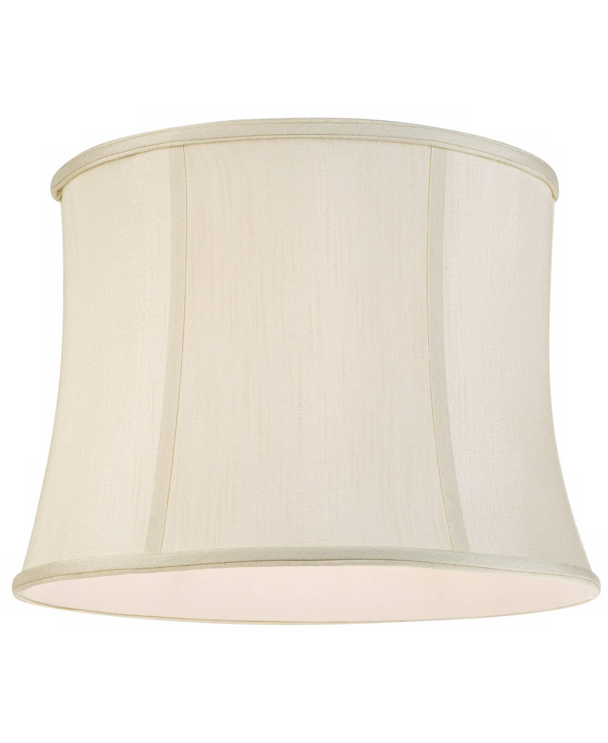 Set of 2 CremeMedium Drum Lamp Shades Top x Bottom x High (Spider) Replacement with Harp and Finial - Imperial Shade - White