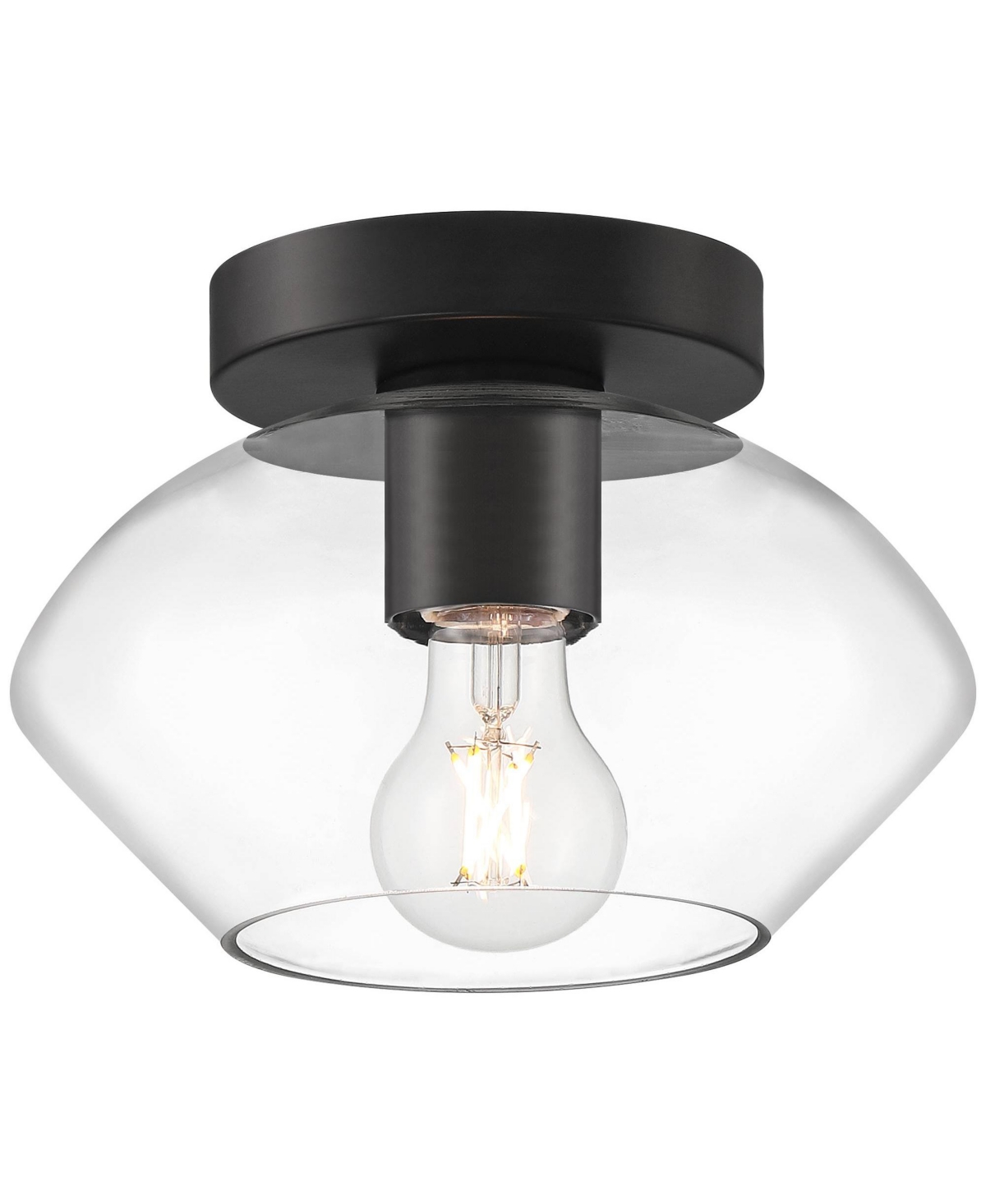 Possini Euro Design Gustin Modern Ceiling Light Semi Flush-Mount Fixture 8 3/4