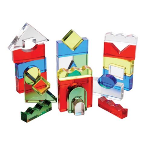Детские конструкторы TickiT Color Crystal Blocks with Activity Cards - Set of 25