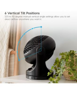 USA WOOZOO Fan, Small Oscillating Desk Fan, Table Air Circulator, 3 Speeds, 52ft Max Air Distance, 12 Inches, 112° Adjustable Tilt