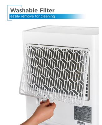 Dehumidifier, 50 Pint Dehumidifier with Adjustable Humidistat,White