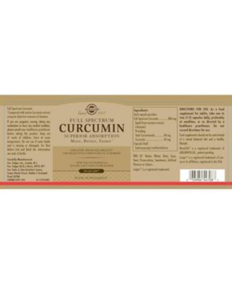 Solgar Full Spectrum Curcumin, 90 Softgels