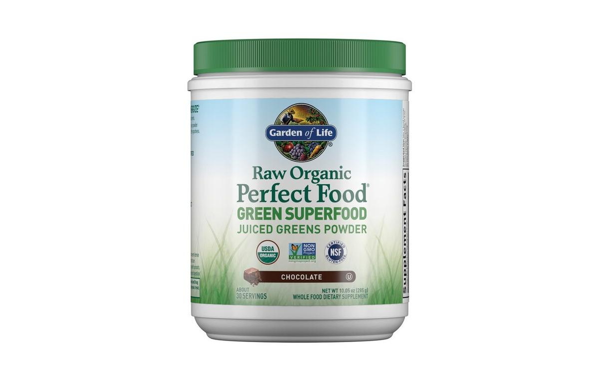 Garden of Life Raw Organic Perfect Food Green Superfood Chocolate Powder, 285 g
